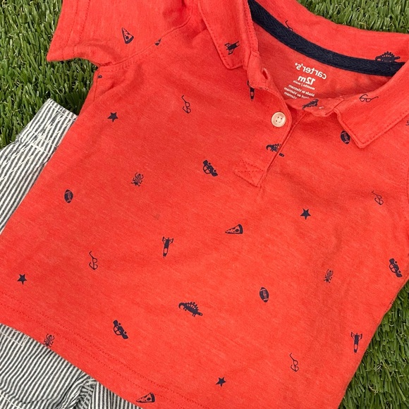 Two pieces set: pants and polo shirt 12M - (USED) - Picture 8 of 8